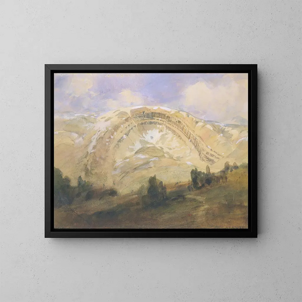 Strates piegate, un grande arco geologico, Colorado - William Henry Holmes — quadro incorniciato alla parete