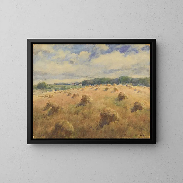 Campi di grano del Maryland - William Henry Holmes — quadro incorniciato alla parete