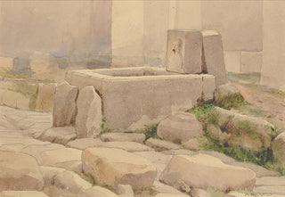 William Henry Holmes - Pompeian Fountain And Horse Trough.webp