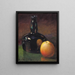 Nature morte Mele e bottiglia - William Henry Holmes — quadro incorniciato alla parete