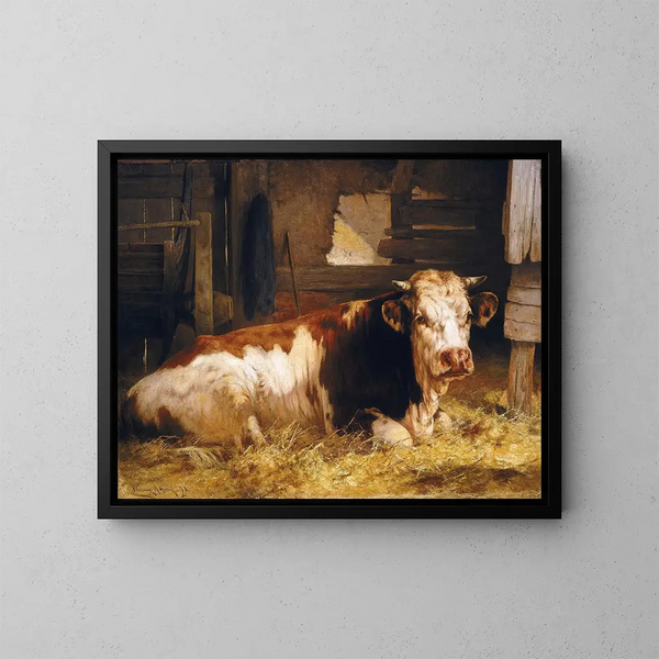 Monarca della fattoria - William Henry Howe — quadro incorniciato alla parete