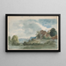 Cottages dans un paysage étendu - William Henry Hunt — quadro incorniciato alla parete