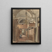 Interno della chiesa di Bushey - William Henry Hunt — quadro incorniciato alla parete