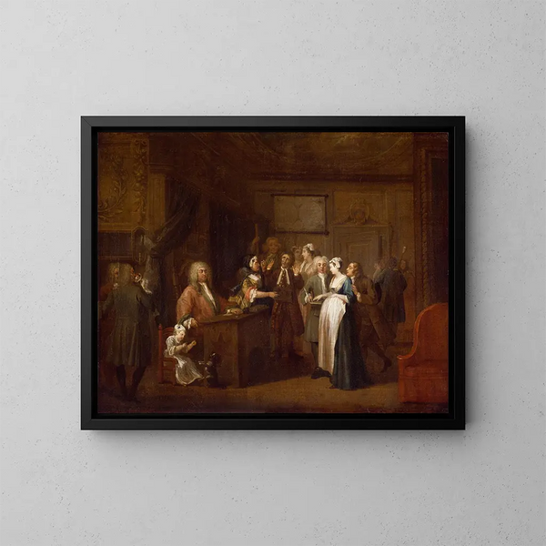 La Dénonciation - William Hogarth — quadro incorniciato alla parete