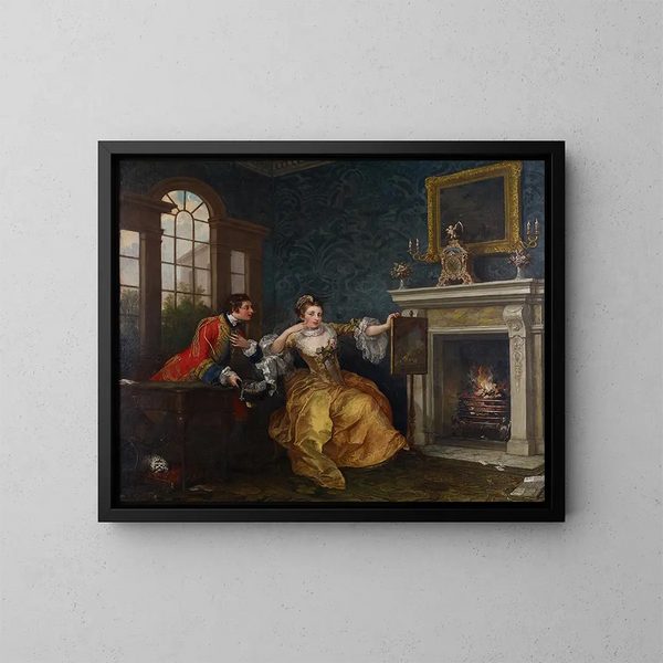 Le dernier enjeu de la dame - William Hogarth — quadro incorniciato alla parete