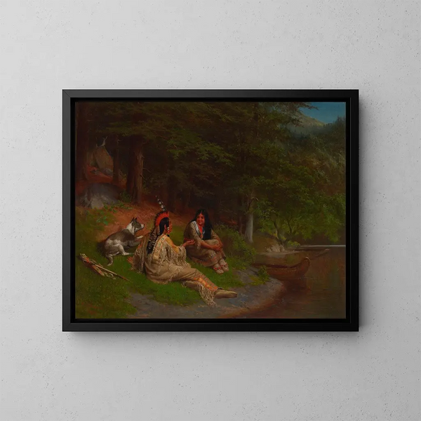 Idylle indiana - William Holbrook Beard — quadro incorniciato alla parete
