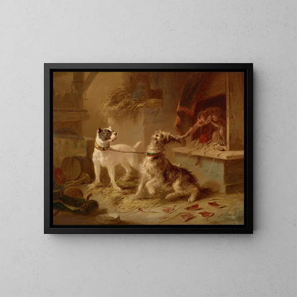 Monaco birichino - William Holbrook Beard — quadro incorniciato alla parete