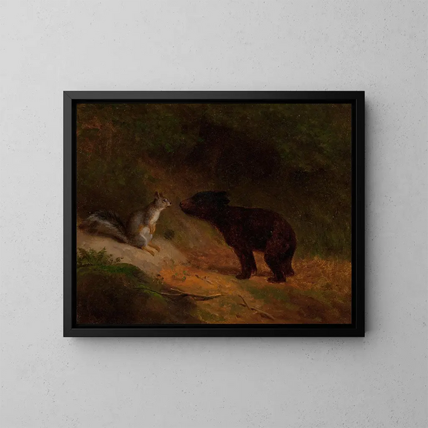 Amici improbabili - William Holbrook Beard — quadro incorniciato alla parete