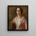 Ritratto di Ellen Collyer - William Holman Hunt — quadro incorniciato alla parete