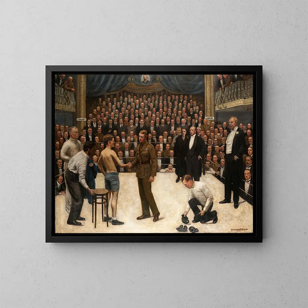 Una vittoria gallese al National Sporting Club - William Howard Robinson — quadro incorniciato alla parete