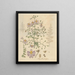 Schizanthus s'étendant - William Jackson Hooker — quadro incorniciato alla parete