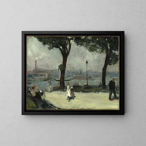 Parc East River - William James Glackens — quadro incorniciato alla parete