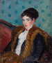 Ragazza con pellicce di volpe - William James Glackens — vista dell’opera