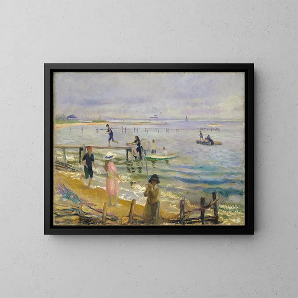 Jetées à Bellport - William James Glackens — quadro incorniciato alla parete