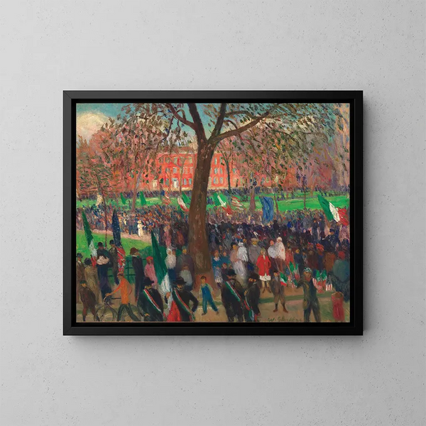 Parade a Washington Square - William James Glackens — quadro incorniciato alla parete