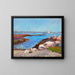 Portsmouth Harbor, New Hampshire - William James Glackens — quadro incorniciato alla parete
