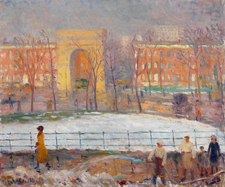 I netturbini a Washington Square - William James Glackens — vista dell’opera