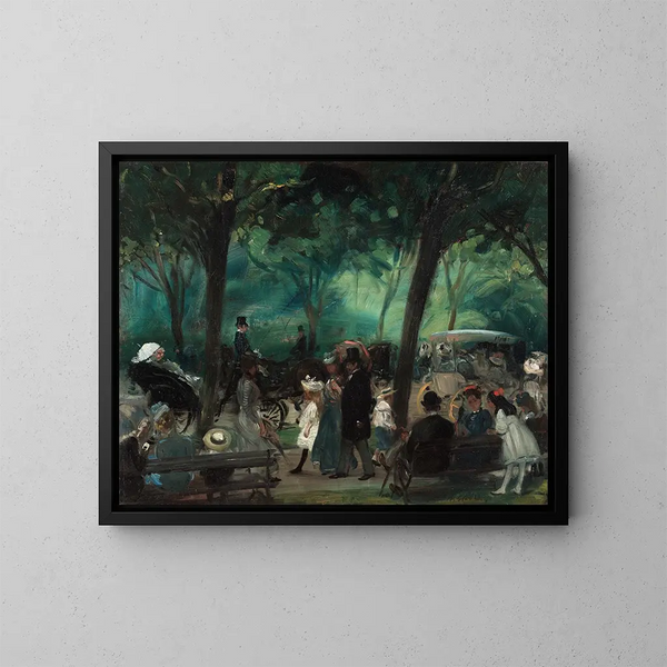 La Promenade dans Central Park - William James Glackens — quadro incorniciato alla parete
