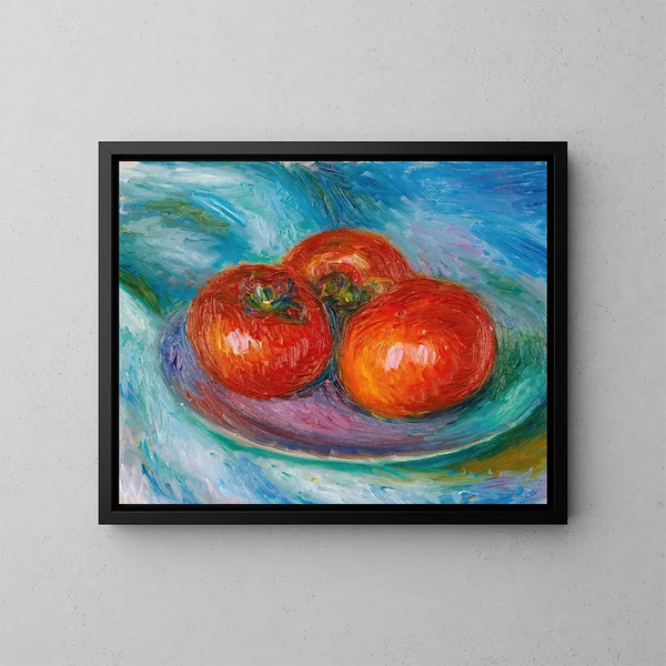 Tre pomodori - William James Glackens — quadro incorniciato alla parete