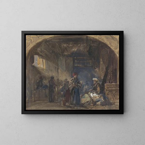 Bazaar du Caire - William James Müller — quadro incorniciato alla parete