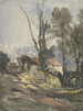 Casa di campagna e vicolo - William James Müller — vista dell’opera