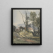 Casa di campagna e vicolo - William James Müller — quadro incorniciato alla parete