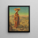Ruth, una raccoglitrice dell'Est - William James Webbe — quadro incorniciato alla parete