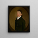 Ritratto di Moses Kimball - William Jennys — quadro incorniciato alla parete