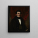 Ritratto di un giovane uomo - William Jewett — quadro incorniciato alla parete