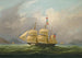 La Barque Sylph appartenente a M. Alexander Robertson al largo di Macao, Cina - William John Huggins — vista dell’opera