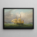 La Barque Sylph appartenente a M. Alexander Robertson al largo di Macao, Cina - William John Huggins — quadro incorniciato alla parete