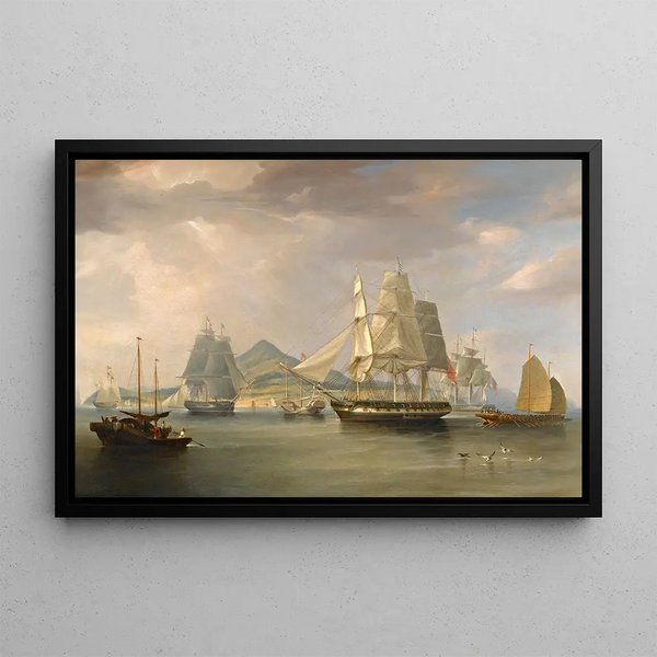 William John Huggins - The Opium Ships At Lintin China.webp