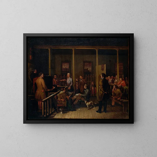 Sala d'audience del Missouri - William Josiah Brickey — quadro incorniciato alla parete