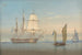 Una fregata britannica che getta l'ancora - William Joy — vista dell’opera