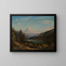 Mont Hood dalle rive del Little Sandy River - William Keith — quadro incorniciato alla parete