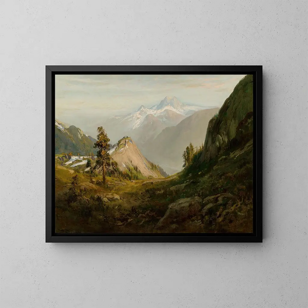 Là où l'oro è stato trovato in California - William Keith — quadro incorniciato alla parete