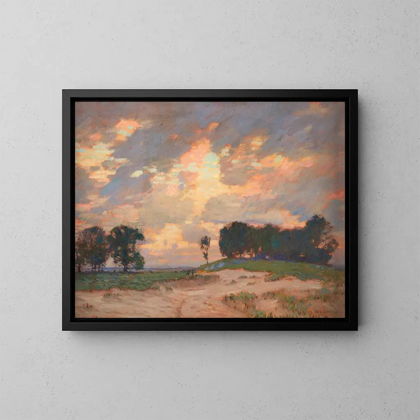 Le Bûcher - William Langson Lathrop — quadro incorniciato alla parete