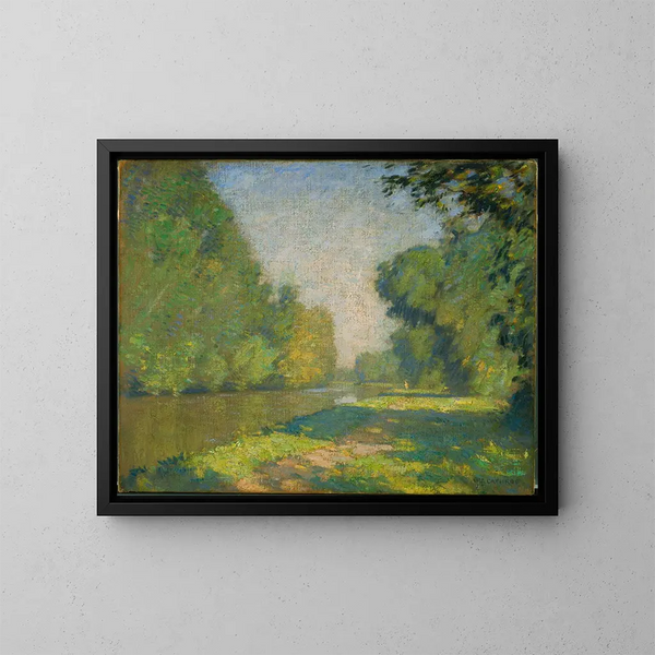 Il percorso di passaggio - William Langson Lathrop — quadro incorniciato alla parete