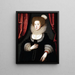 Ritratto di Mary Radclyffe - William Larkin — quadro incorniciato alla parete