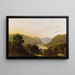 Paesaggio del fiume Hudson con traffico fluviale - William Louis Sonntag — quadro incorniciato alla parete