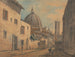 Una strada a Firenze con il Duomo e il Campanile sullo sfondo - William Marlow — vista dell’opera