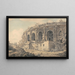 L'anfiteatro di Nîmes - William Marlow — quadro incorniciato alla parete