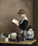 La donna delle pulizie - William McGregor Paxton — vista dell’opera