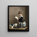 La donna delle pulizie - William McGregor Paxton — quadro incorniciato alla parete