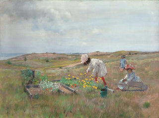 Rassemblement de fleurs, Shinnecock, Long Island - William Merritt Chase — vista dell’opera
