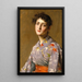 Jeune fille en costume japonais - William Merritt Chase — quadro incorniciato alla parete