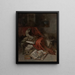 Scimmie con la letteratura - William Merritt Chase — quadro incorniciato alla parete