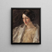 Ritratto di Esther M. Groome - William Merritt Chase — quadro incorniciato alla parete