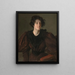 Studio di una giovane donna (Conflitto di casi) - William Merritt Chase — quadro incorniciato alla parete