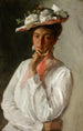 Femme en blanc - William Merritt Chase — vista dell’opera